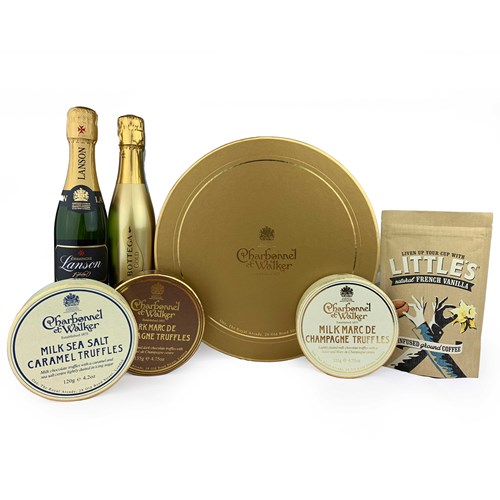Charbonnel Gold Hat Box - Fast Shipping